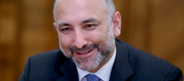 Afghanistan President's national security advisor Hanif Atmar during a meeting with Russian Foreign Minister Sergei Lavrov at the Russian Foreign Ministry's Reception House Afghanistan President's national security advisor Hanif Atmar during a meeting with Russian Foreign Minister Sergei Lavrov at the Russian Foreign Ministry's Reception House - Sputnik International
