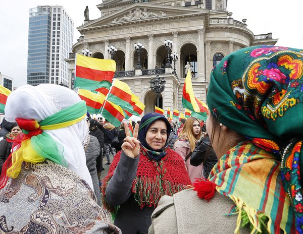 Thousands of Kurds celebrate the Newroz spring festival and protest against Turkish President Erdogan. Thousands of Kurds celebrate the Newroz spring festival and protest against Turkish President Erdogan. - Sputnik International