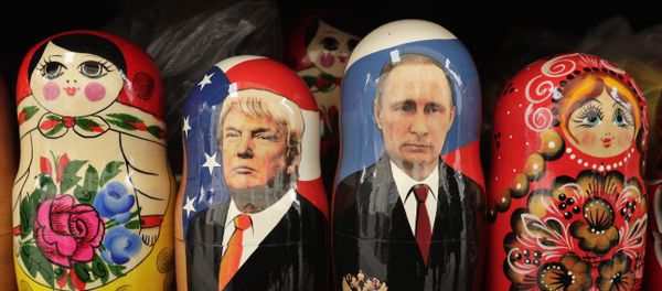 In this Monday, Feb. 20, 2017 traditional Russian wooden dolls called Matryoshka depicting US President Donald Trump, centre left and Russian President Vladimir Putin are displayed for sale at a souvenir street shop in St.Petersburg, Russia In this Monday, Feb. 20, 2017 traditional Russian wooden dolls called Matryoshka depicting US President Donald Trump, centre left and Russian President Vladimir Putin are displayed for sale at a souvenir street shop in St.Petersburg, Russia - Sputnik International