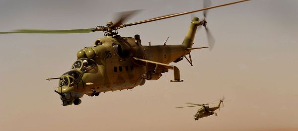 Afghan Air Corps Mi-35 helicopters Afghan Air Corps Mi-35 helicopters - Sputnik International