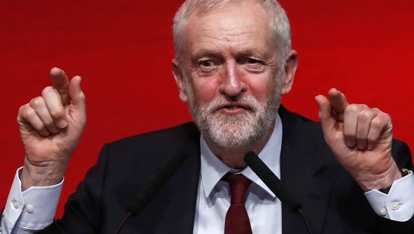 The leader of Britain's opposition Labour Party, Jeremy Corbyn, speaks at the Scottish Labour Party Spring Conference in Perth, Scotland February 26, 2017. The leader of Britain's opposition Labour Party, Jeremy Corbyn, speaks at the Scottish Labour Party Spring Conference in Perth, Scotland February 26, 2017. - Sputnik International