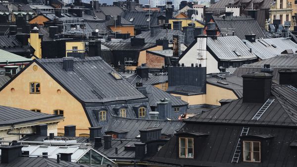View of Stockholm's old town rooftops from top of a building at the Riddarholmen island in Sweden´s capital  - Sputnik International