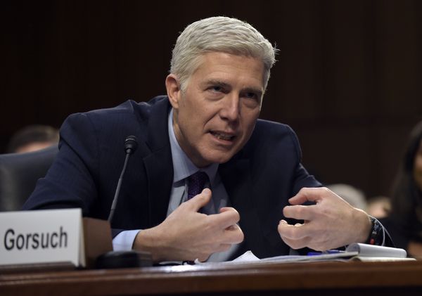 Supreme Court Justice nominee Neil Gorsuch testifies on Capitol Hill in Washington, Tuesday, March 21, 2017, during his confirmation hearing before the Senate Judiciary Committee. Supreme Court Justice nominee Neil Gorsuch testifies on Capitol Hill in Washington, Tuesday, March 21, 2017, during his confirmation hearing before the Senate Judiciary Committee. - Sputnik International