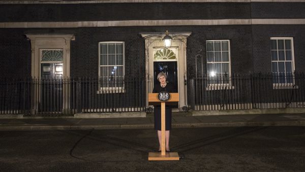 Britain's Prime Minister Theresa May speaks to the media outside 10 Downing street in London, Wednesday March 22, 2017, following a terror attack in the Westminster area of London earlier Wednesday. Britain's Prime Minister Theresa May speaks to the media outside 10 Downing street in London, Wednesday March 22, 2017, following a terror attack in the Westminster area of London earlier Wednesday. - Sputnik International