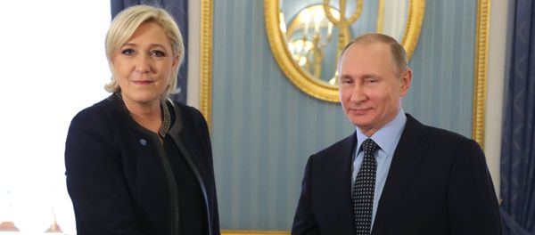 Russian President V. Putin has met the party leader of France National Front M. Le Pen Russian President V. Putin has met the party leader of France National Front M. Le Pen - Sputnik International