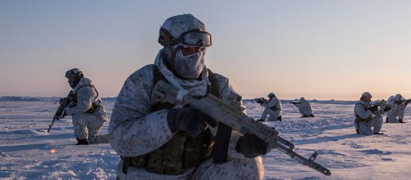 Drill of special ops unit of Chechen Republic near North Pole - Sputnik International