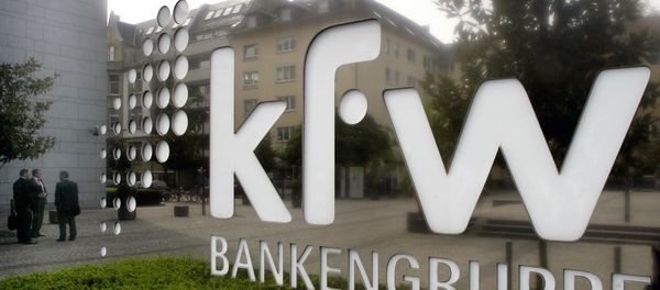 The logo of German KfW bank is seen in Frankfurt, central Germany, Thursday, Sept. 18, 2008 - Sputnik International