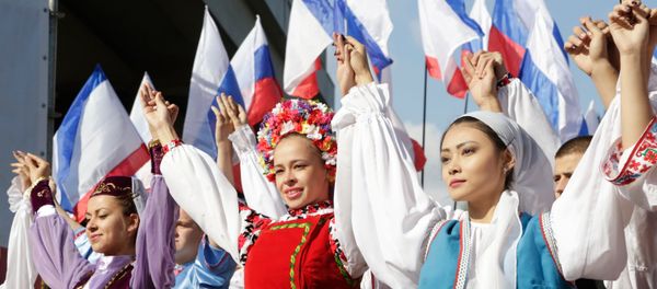 Celebrations of the Crimea National Flag Day in Simferopol Celebrations of the Crimea National Flag Day in Simferopol - Sputnik International