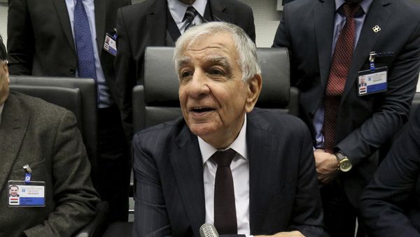 Iraq's Minister of Oil Jabar Ali al-Luaibi speaks to journalists prior to the start of a meeting of the Organization of the Petroleum Exporting Countries, OPEC, at their headquarters in Vienna, Austria, Wednesday, Nov. 30, 2016 - Sputnik International