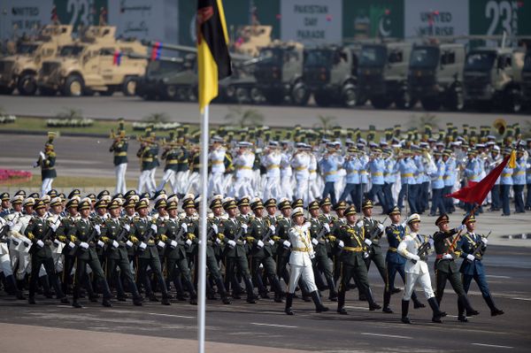 Chinese troops march during a Pakistan Day military parade in Islamabad on March 23, 2017 Chinese troops march during a Pakistan Day military parade in Islamabad on March 23, 2017 - Sputnik International