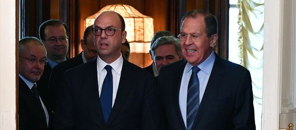Russian Foreign Minister Sergei Lavrov meets with his Italian counterpart Angelino Alfano Russian Foreign Minister Sergei Lavrov meets with his Italian counterpart Angelino Alfano - Sputnik International