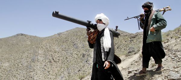 Members of a breakaway faction of the Taliban militants walk during a gathering, in Shindand district of Herat province, Afghanistan. File photo - Sputnik International