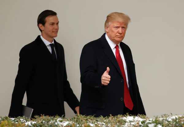 U.S. President Donald Trump gives a thumbs-up as he and White House Senior Advisor Jared Kushner depart the White House in Washington, U.S., March 15, 2017 U.S. President Donald Trump gives a thumbs-up as he and White House Senior Advisor Jared Kushner depart the White House in Washington, U.S., March 15, 2017 - Sputnik International