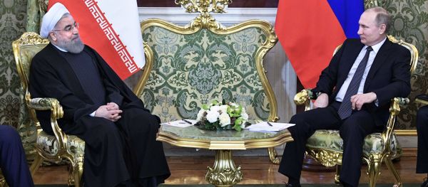 Russian President Vladimir Putin meets with Iranian President Hassan Rouhani at the Kremlin in Moscow, Russia Russian President Vladimir Putin meets with Iranian President Hassan Rouhani at the Kremlin in Moscow, Russia - Sputnik International