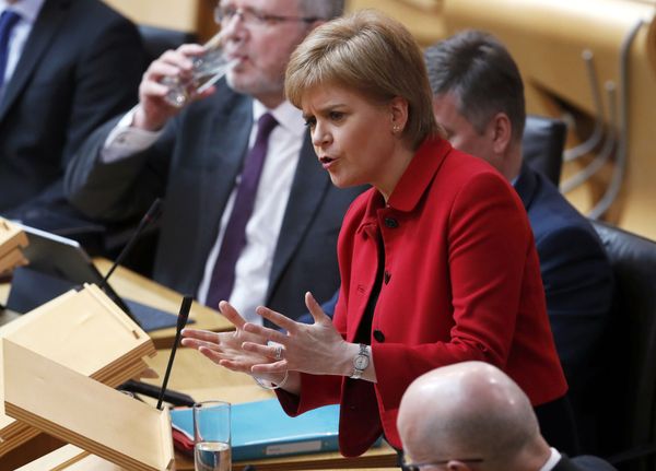 Scotland's First Minister Nicola Sturgeon speaks in the chamber on the second day of the 'Scotland's Choice' debate on a motion to seek the authority to hold an indpendence referendum, at the Scottish Parliament in Edinburgh Scotland's First Minister Nicola Sturgeon speaks in the chamber on the second day of the 'Scotland's Choice' debate on a motion to seek the authority to hold an indpendence referendum, at the Scottish Parliament in Edinburgh - Sputnik International