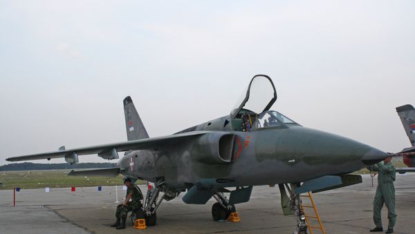 A Serbian Air Force J-22 Orao of the 241st Fighter-Bomber Aviation Squadron. (File) - Sputnik International