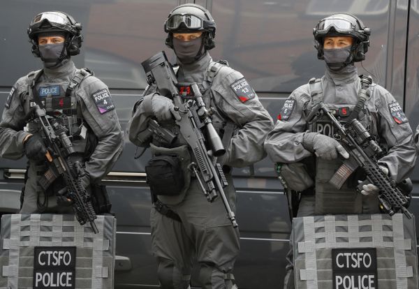 Police counterterrorism officers pose during a media opportunity in London, Wednesday, August 3, 2016. Police counterterrorism officers pose during a media opportunity in London, Wednesday, August 3, 2016. - Sputnik International