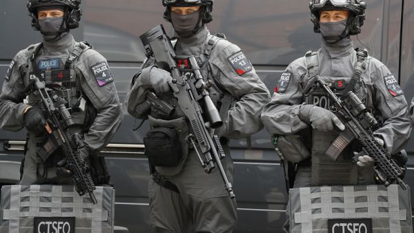 Police counter terrorism officers pose during a media opportunity in London, Wednesday, August 3, 2016. - Sputnik International