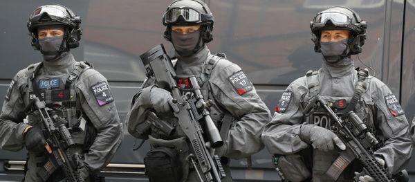 Police counter terrorism officers pose during a media opportunity in London, Wednesday, August 3, 2016. Police counter terrorism officers pose during a media opportunity in London, Wednesday, August 3, 2016. - Sputnik International