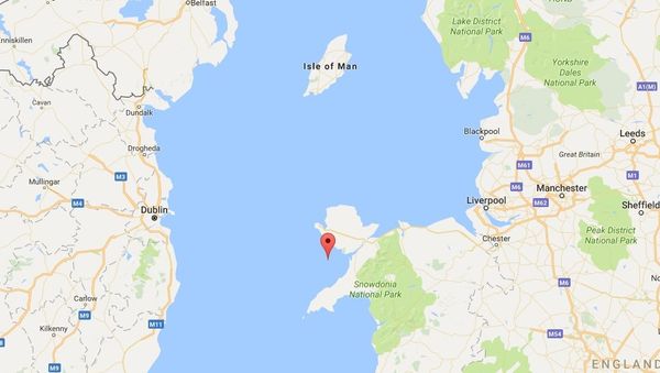 The Google Maps image of the Irish Sea - Sputnik International