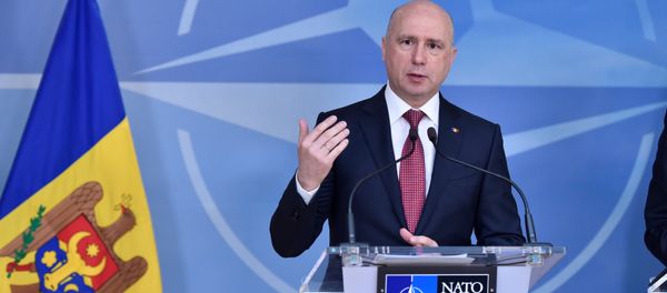 Moldova's Prime Minister Pavel Filip gives a joint statement with NATO Secretary General Jens Stoltenberg after a meeting at NATO Headquarters in Brussels, Belgium March 30, 2017. - Sputnik International