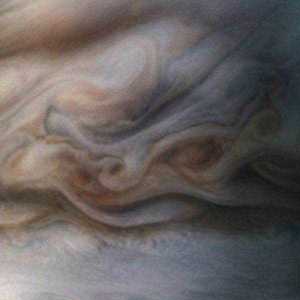 An edit of Jupiter's landscape based on a photo taken by Juno. - Sputnik International