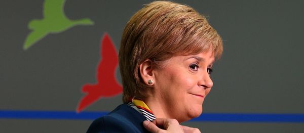 Scotland's First Minister Nicola Sturgeon smiles as she visits Genpact, an Indian multinational company, where she announced new jobs for Scotland Wednesday March 29, 2017. - Sputnik International