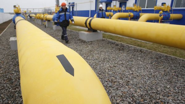 On the territory of the JSC Gazprom's gas distribution station Zapadnaya opened after reconstruction near the village of Atolino (Minsk District). (File) - Sputnik International