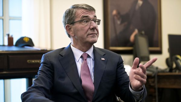 (File) Secretary of Defense Ash Carter is interviewed in his Pentagon office, Wednesday, Jan. 18, 2017, in Washington - Sputnik International