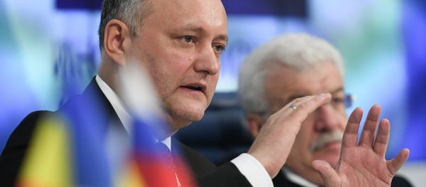 President of Moldova Igor Dodon at a press conference in Moscow - Sputnik International