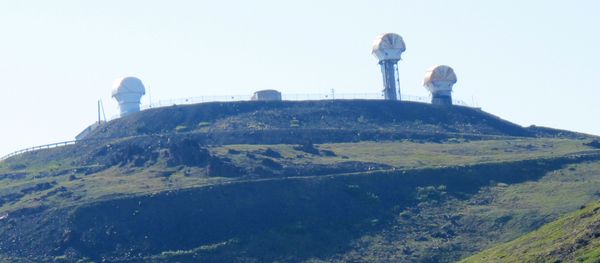 Partially refurbished clamshell radar towers that were once part of the national Nike Hercules missile site system established in the U.S. during the Cold War at Arctic Valley, nestled in the Chugach State Park in the greater municipality of Anchorage, Alaska (File) - Sputnik International