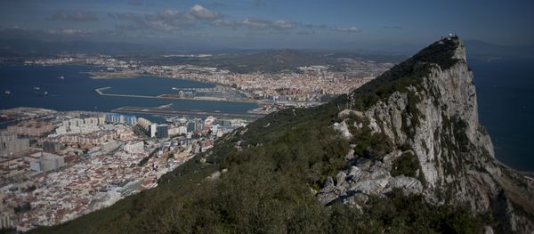 This file photo taken on March 17, 2016 shows the Rock of Gibraltar with Spain in background This file photo taken on March 17, 2016 shows the Rock of Gibraltar with Spain in background - Sputnik International