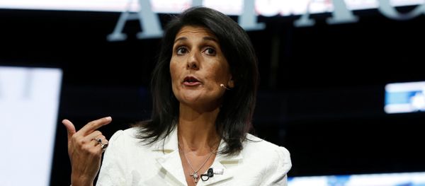U.S. Ambassador to the United Nations NIkki Haley speaks to the American Israel Public Affairs Committee (AIPAC) policy conference in Washington, U.S., March 27, 2017 - Sputnik International