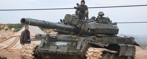 Syrian army troops during an assault on the city of Halfaya in the north of the Hama Governorate - Sputnik International