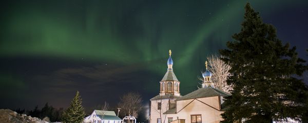 The aurora borealis, or northern lights, fill the sky early Sunday, March 17, 2013, above the Holy Assumption of the Virgin Mary Russian Orthodox church in Kenai, Alaska. The bright display at times filled the sky. The aurora borealis, or northern lights, fill the sky early Sunday, March 17, 2013, above the Holy Assumption of the Virgin Mary Russian Orthodox church in Kenai, Alaska. The bright display at times filled the sky. - Sputnik International