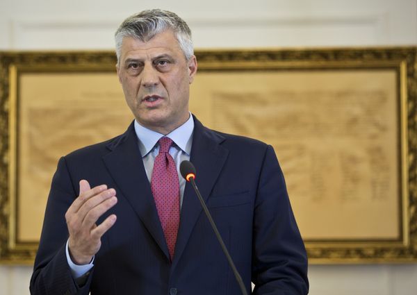 Kosovo President Hashim Thaci during a press conference in capital Pristina, Kosovo. File photo  - Sputnik International