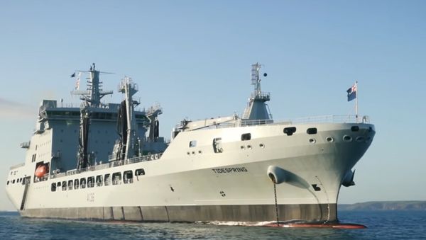 UK Navy's RFA Tidespring UK Navy's RFA Tidespring - Sputnik International