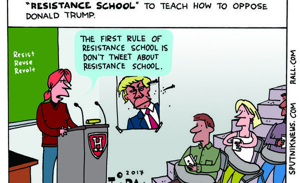 Resistance School Cartoon - Sputnik International