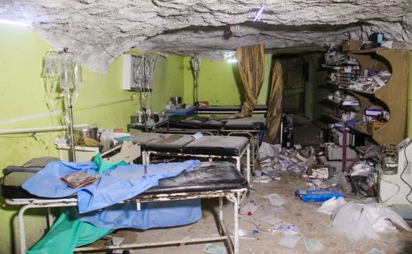 A picture taken on April 4, 2017 shows destruction at a hospital room in Khan Sheikhoun in the northwestern Syrian Idlib province, following a suspected toxic gas attack. A picture taken on April 4, 2017 shows destruction at a hospital room in Khan Sheikhoun in the northwestern Syrian Idlib province, following a suspected toxic gas attack. - Sputnik International