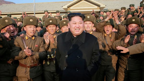 North Korean leader Kim Jong Un inspects a sub-unit under KPA Unit 1344 in this undated photo released by North Korea's Korean Central News Agency (KCNA) in Pyongyang November 9, 2016. - Sputnik International