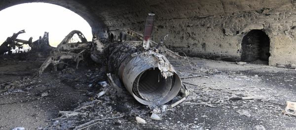 US missile attack on the Syrian airfield - Sputnik International