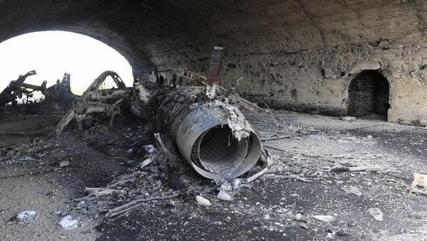 US missile attack on the Syrian airfield US missile attack on the Syrian airfield - Sputnik International
