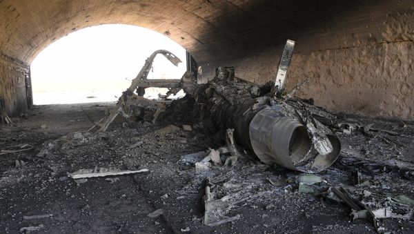 US missile attack on the Syrian airfield - Sputnik International