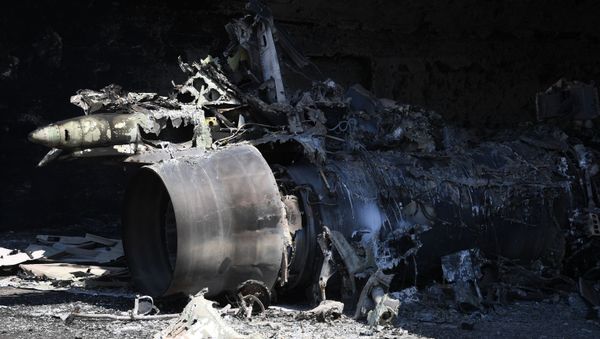 US missile attack on the Syrian airfield US missile attack on the Syrian airfield - Sputnik International