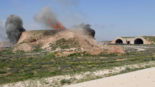 Aftermath of the US missile attack on a Syrian military airbase - Sputnik International