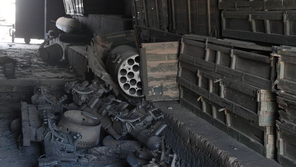 Aftermath of a US missile strike at an airbase in Syria - Sputnik International