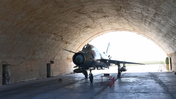 The United States carried out a missile attack on an air base in Syria Thursday - Sputnik International