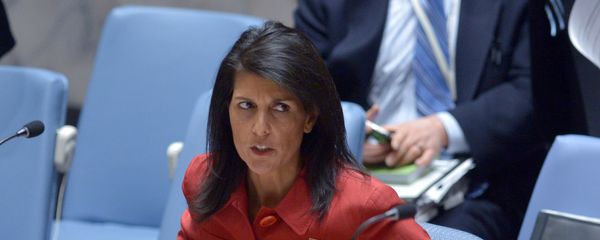 US Ambassador to the UN and current UN Security Council president, Nikki Haley arrives for a United Nations Security Council meeting on Syria, at the UN headquarters in New York US Ambassador to the UN and current UN Security Council president, Nikki Haley arrives for a United Nations Security Council meeting on Syria, at the UN headquarters in New York - Sputnik International