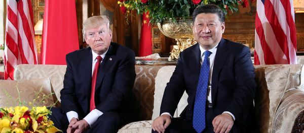 U.S. President Donald Trump welcomes Chinese President Xi Jinping at Mar-a-Lago state in Palm Beach, Florida, U.S., April 6, 2017. U.S. President Donald Trump welcomes Chinese President Xi Jinping at Mar-a-Lago state in Palm Beach, Florida, U.S., April 6, 2017. - Sputnik International