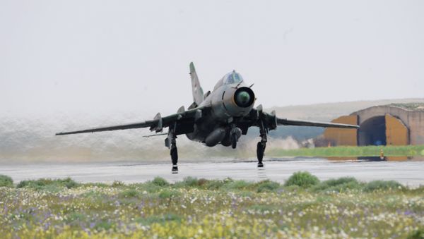 Syrian Air Force Resumes Flights From US-Attacked Airfield Syrian Air Force Resumes Flights From US-Attacked Airfield - Sputnik International